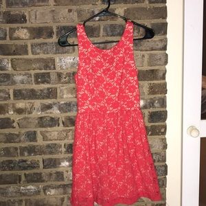 Red lace dress size small